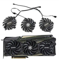 3Fan/1SET CF-12915S RTX 3080 3070 ICHILL X4 GPU Fan，For INNO3D RTX 3080、RTX 3080 TI、RTX 3090 iCHILL X4 Video card cooling fan