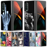 For Galaxy Z Fold 3 5G Case Transparent High Clear Hard PC Back Cover For Samsung Galaxy Z Fold 3 5G Phone Cases Z Fold3 Coques