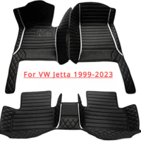 Custom for VW Jetta 1999-2023 Car Floor Mats Carpet Auto Leather Accessories Front ＆ Rear Mat/Set Liner All Foot Pads Interior