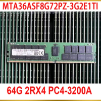 1PCS For MT 64GB 64G 2RX4 PC4-3200A 3200 DDR4 MTA36ASF8G72PZ-3G2E1TI