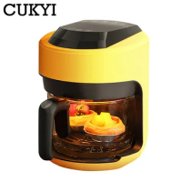 CUKYI 6 Menue Household Air Fryer 2.5L Electric Baking Oven French Fries Maker BBQ Tool Cooking Machine 60 Min Timing Oil-free