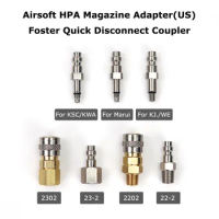 US Airsoft HPA Magazine Taps Valve Adapter Foster Quick Disconnect Coupler