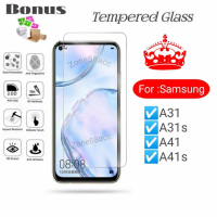 Antigores Tempered glass screen guard For samsung A31 A41 s A31s A41s TG