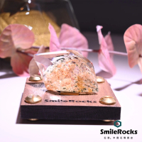 【SmileRocks 石麥】彩幽靈隨形水晶 5.2x3.5x1.5cm(異象水晶 附SmilePad Stand 6x6底板)