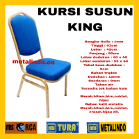Kursi susun kursi gereja kursi hajatan kursi seminar ( MODEL KING)