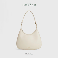Tocco Toscano Nova Structured Hobo Bag - Tas Pundak Wanita (Cream)