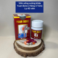 [Combo 10 hộp] (Yuan bone Hàng 3 tem ) Viên uống hỗ trợ xương khớp (hộp 40v) daukhop
