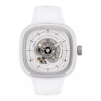 SEVENFRIDAY Jam Tangan Unisex SEVENFRIDAY P1C/01 Alba Automatic White Leather Strap