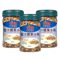 【萬歲牌】蜜汁腰果小魚280g(3罐組)