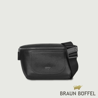【BRAUN BUFFEL 德國小金牛】台灣總代理 羅根 腰胸包-黑色/BF548-07-BK