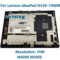 10.1" For lenovo IdeaPad D330 N5000 N4000 D330-10IGM 81H3009BSA Touch and LCD assembly Digitizer Sensor Replacement
