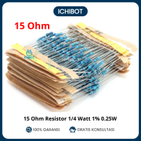 15 Ohm 15 Resistor 1/4 Watt 1% 0.25W