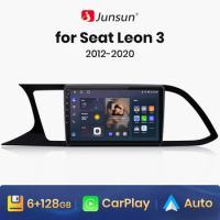 Junsun V1 AI Voice Wireless CarPlay Android Auto Radio for Seat Leon 3 2012 - 2020 4G Car Multimedia GPS 2din autoradio