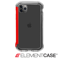 【Element Case】iPhone 11 Pro Max Rail(神盾軍規殼 - 晶透紅)