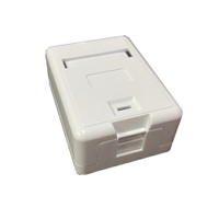 資訊盒 單孔 網路接線盒 電話接線盒 空盒 1孔網路明盒 需搭配keystone