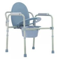 Hospital Adjustable Medical Portable Commode Chair Adult Toilet Chair With Anti-Slip Armrest Convenient Toilet Chair
