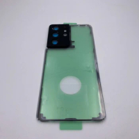 Transparent Glass Back Battery Cover for Samsung Galaxy S20 S21 Ultra S20 Plus S21 Plus Back Rear Glass Case with Camera Lens