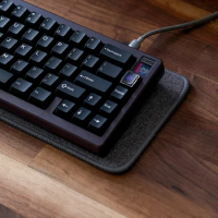 ECHOME Linen HIFI Keyboard Pad Desk Pad Desk Mat Custom Mechanical Keyboard Pad Optimize Sound Effect Compatible with 60% 65%