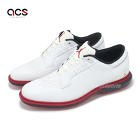 Nike 高爾夫球鞋 Jordan ADG 5 男鞋 白 紅 黑 軟釘 緩震 高球 皮革 FQ6642-103