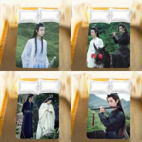 Grandmaster of Demonic Cultivation Wang Yibo Xiao Zhan Printed Bedsheet Pillow Case Quilt Cover Suit Home Decor Gift 1 set