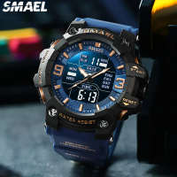 Jam Tangan Kalis Air, SMAEL, Untuk Lelaki, Fesyen dan Trendi, Gaya Korea, Sesuai untuk Sukan, Reka B
