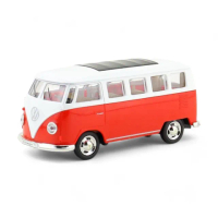 1:38模型車 Volkswagen T1 模型車 經典福斯T1麵包車(Panelvan Transporter)