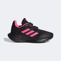 【adidas 愛迪達】Tensaur Run 2.0 CF K 中童 慢跑鞋 運動 休閒 魔鬼氈 反光 黑粉(IF0366)