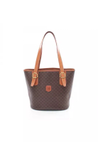 CELINE Pre-Loved Celine Macadam Shoulder bag tote bag PVC leather Dark brown Brown
