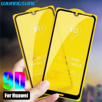9D Full cover Tempered Glass for Huawei Y3 Y5Pro 2018 Y6 Prime Screen Protector on Huawei Y7 lite 2019 Protective Film Full Glue