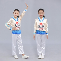 京劇臉譜表演服裝兒童中小學生校運會戲曲廣播體操服裝說唱臉譜服