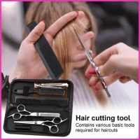 กรรไกร  Super Center พร้อมส่ง 9 PCS+10PCS/Set กรรไกรตัดผม กรรไกรตัดผมอุปกรณ์ทำผมกรรไกรตัดผมชาย/หญิง 