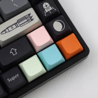 XDA Profile Keycaps Mechanical Keyboard PBT Keycap 1U 1X Customized Gamer Black White Pink Key caps For Cherry Mx Switches GK61