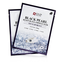 SNP - 黑珍珠安瓶精華補水美白面膜