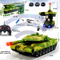 MOBIL TANK REMOTE CONTROL JADI ROBOT RDR 1221 Baterai Toys
