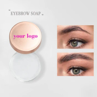 Private Label Long Lasting Eyebrow Soap Wax Dense Eyes Brow Transparent Makeup Styling Gel Wax Cosmetics Tools for Women