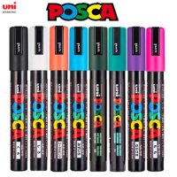 Mitsubishi Uni Posca PC-3M 15C Paint Marker Pen,15 Color Set, Fine Point(  0.9-1.3mm )