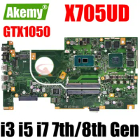 X705UD Notebook Mainboard GTX1050 I3 I5 I7 7th Gen 8th Gen CPU for ASUS X705UDR X705UD N705U X705 Laptop Motherboard
