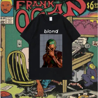เสื้อยืดผ้าฝ้ายเสื้อยืด ผ้าฝ้าย 100% พิมพ์ลายกราฟฟิค Frank Ocean สไตล์ฮิปฮอป วินเทจ คลาสสิก สําหรับผ