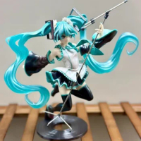 Genuine Taito Amp Hatsune Miku 16th Anniversary Miku Artist Masterpiece Anime Action Figure Toy Model Collection Hobbies Gifts
