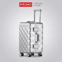 Mixi Koper Kabin Pesawat & Bagasi Pesawat Polycarbonate Materials Size 20-24 Inch - M087 20 inch Whi