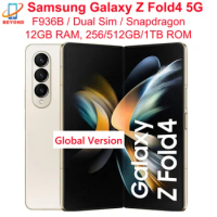 Samsung Galaxy Z Fold4 Fold 4 5G F936B Global Version 7.6" AMOLED 12GB RAM 256/512GB ROM Snapdragon NFC 95% New Cell Phone