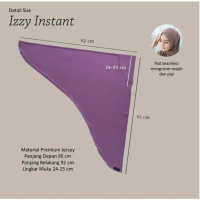 Izzy Square Instant - Albata Hijab - Izzy Hazelnut