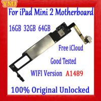Original Unlock Plate Clean icloud For ipad mini 2 Motherboard A1489 Wifi Version&amp;A1490/A1491 3G Version Logic board 16GB 32GB