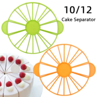 10/12 Slices Cake Equal Portion Cutter Round Bread Cake Mousse Divider Slice Marker Baking For Household Kitchen Utensils