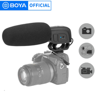 BOYA BY-M17R On-camera Condenser Cardioid Microphone for DSLR Camcorder Audio Recorders Video Shooting Vlogging Podcast