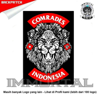 Backpatch emblem jumbo punggung rebellion rose