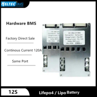 Heltec Wholesale 40V BMS 12S 120A Balance Board 3.2V lifepo4/3.7V 18650 Li-ion Battery protection board