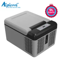 Alpicool C9 Portable Mini Fridge for Skincare,12V Car Refrigerator 12L,Air compressor Freezer Fast Cooler DC 12/24V,AC100-240V
