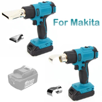 For Makita 18V Lithium Battery Powered Cordless Heat Gun Shrink Wrapping Tool Hot Air Gun Air Dryer Soldering Thermal Blower