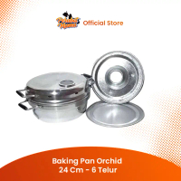 BAKING PAN ORCHID 24 CM ~ 6 TELUR